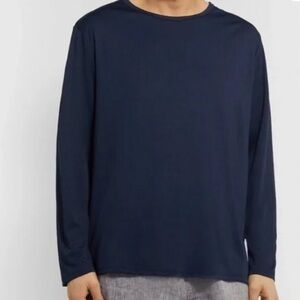 Onia Deep Navy Longsleeve Sun Tee UPF 50+ Performance Size Small